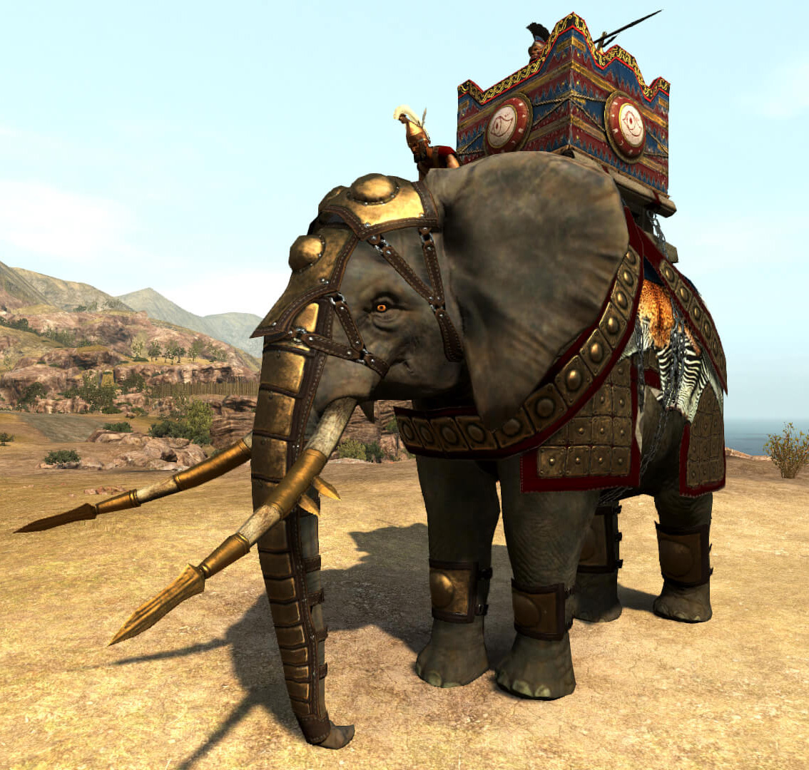 Боевой индийский слон