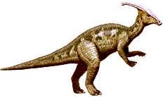 Parasaurolophus dino. dinossauro extinto com crista craniana ou